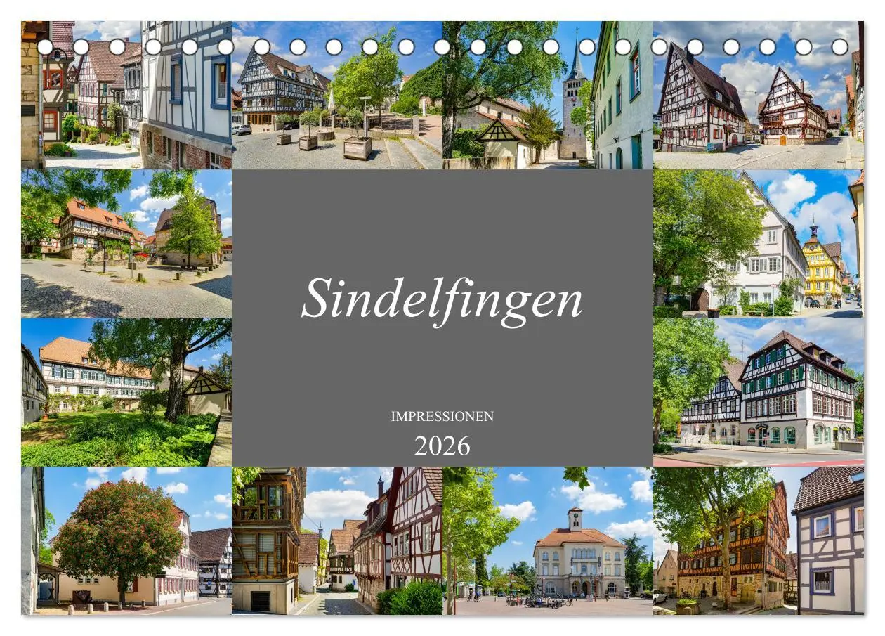 Cover: 9783457635186 | Sindelfingen Impressionen (Tischkalender 2026 DIN A5 quer),...