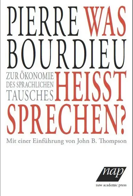 Cover: 9783700315186 | Was heißt sprechen? | Pierre Bourdieu | Taschenbuch | VI | Deutsch