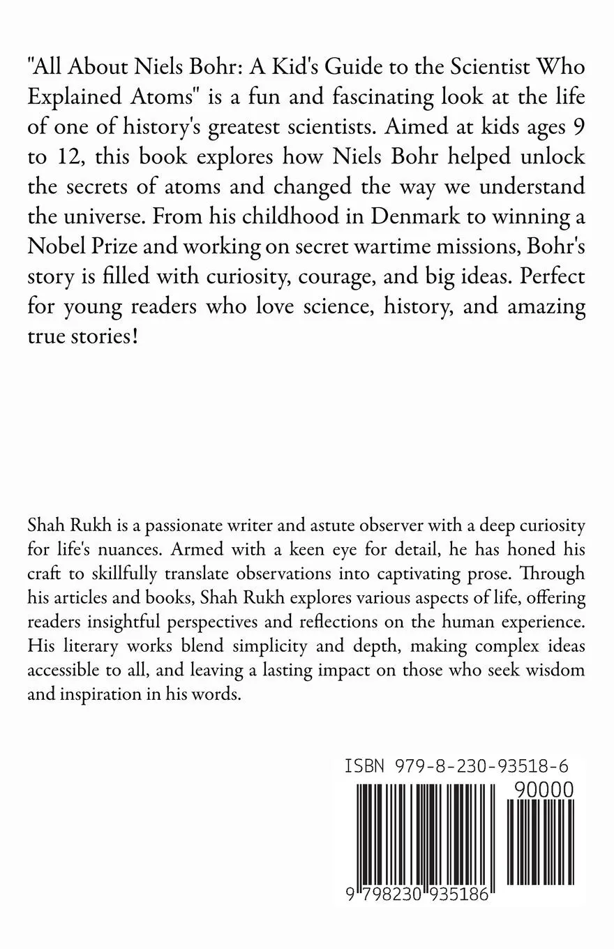 Rückseite: 9798230935186 | All About Niels Bohr | Shah Rukh | Taschenbuch | Englisch | 2025