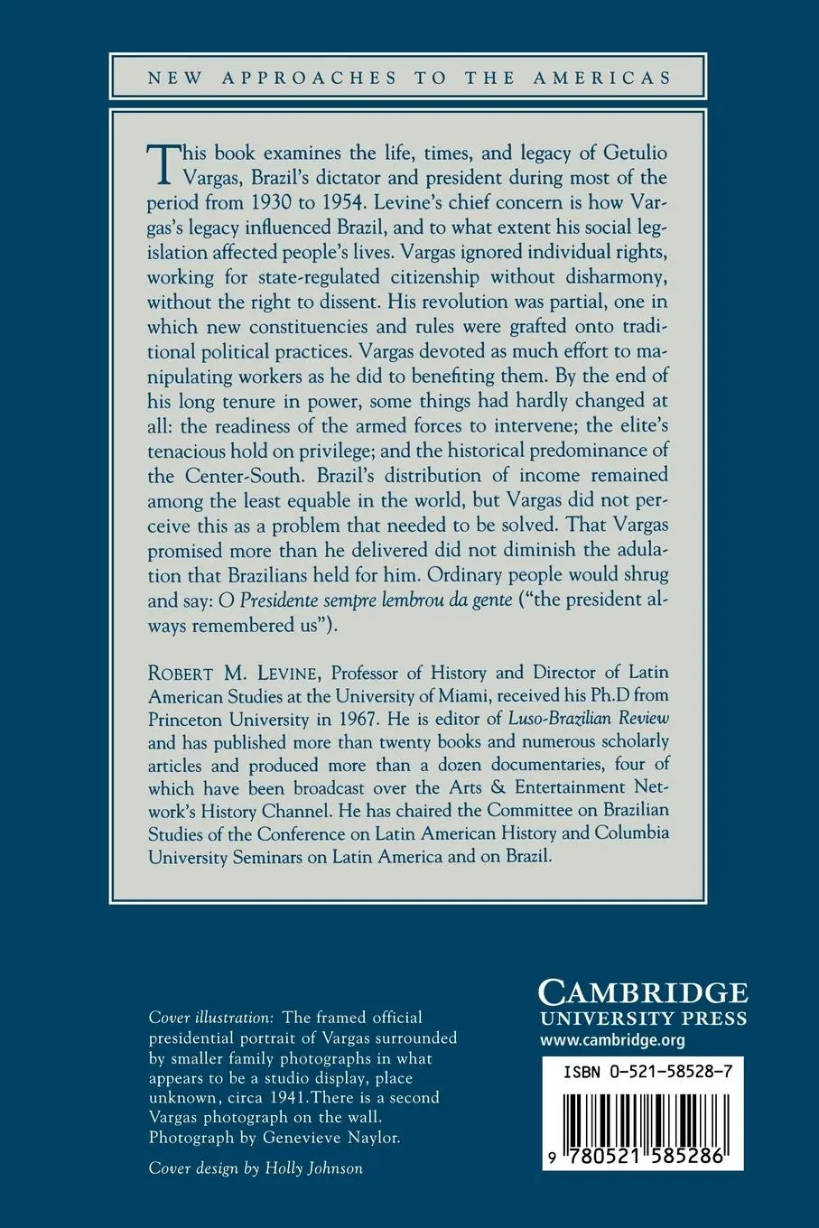 Rückseite: 9780521585286 | Father of the Poor? | Vargas and His Era | Robert M. Levine | Buch