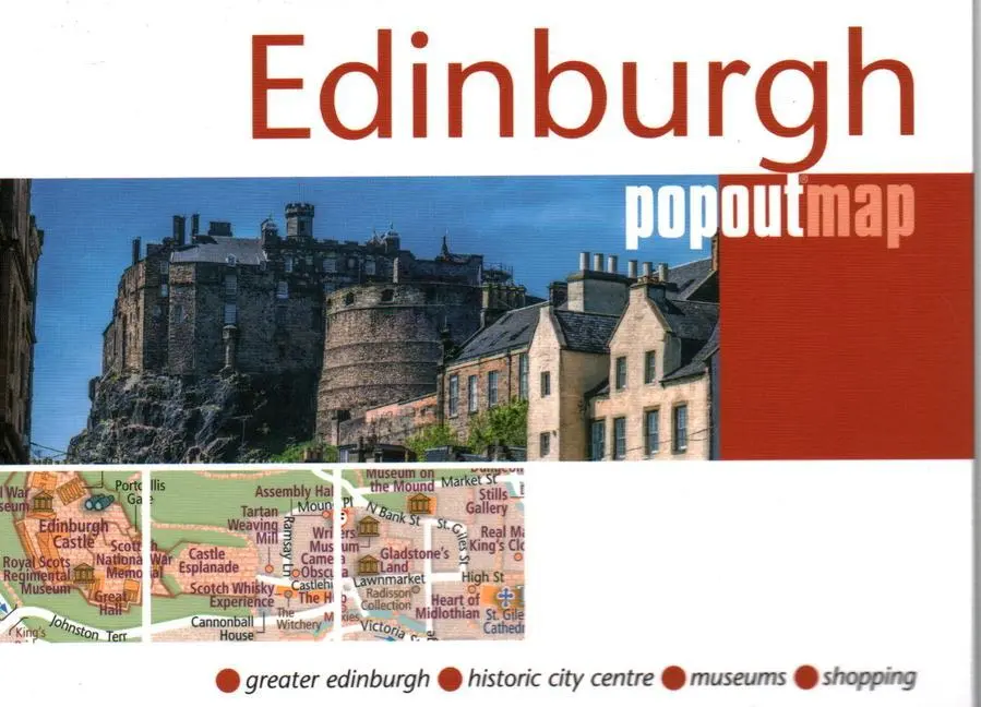 Cover: 9781914515286 | Popout Single Edinburgh | (Land-)Karte | PopOut Stadtplan | Englisch