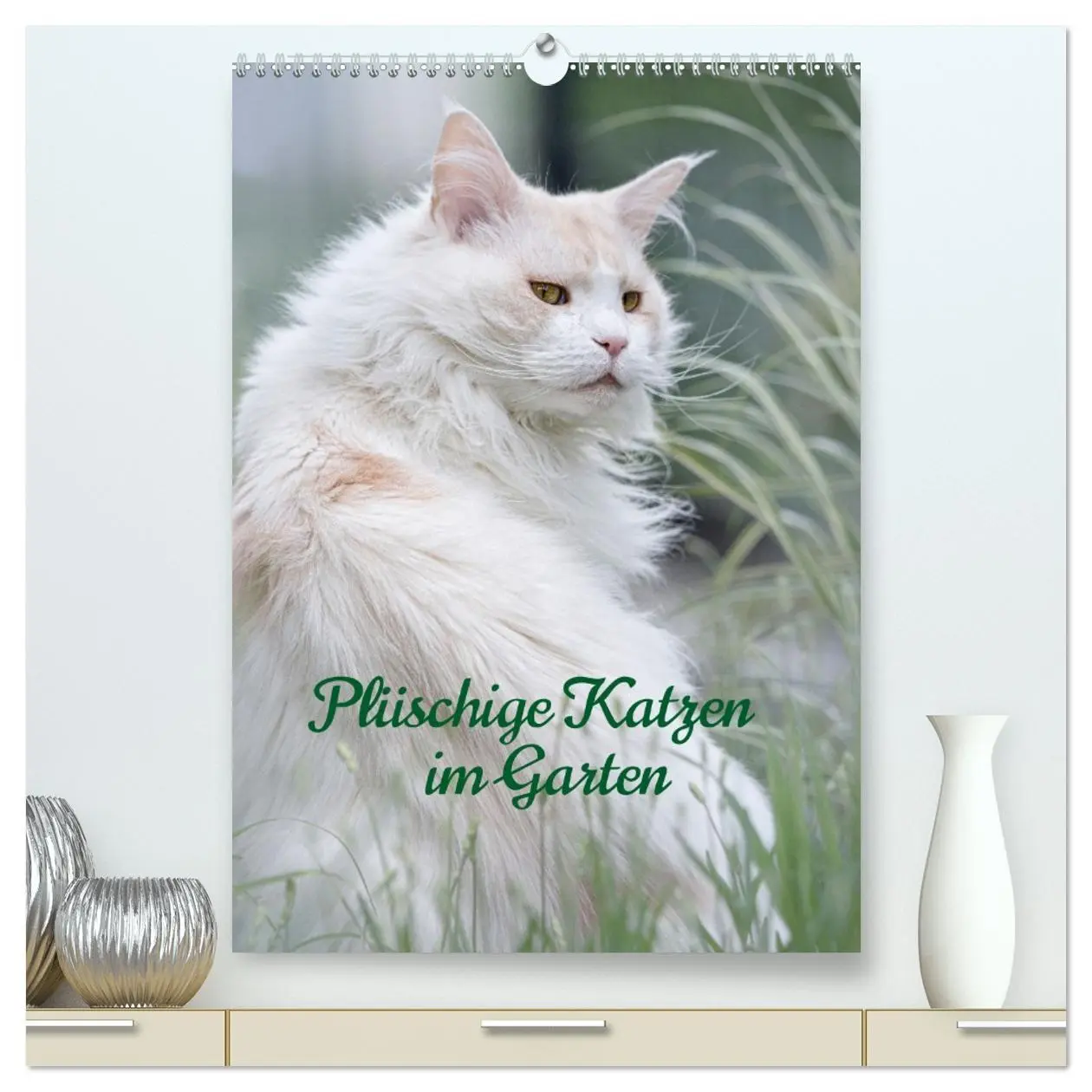 Cover: 9783516335286 | Plüschige Katzen im Garten (hochwertiger Premium Wandkalender 2026...
