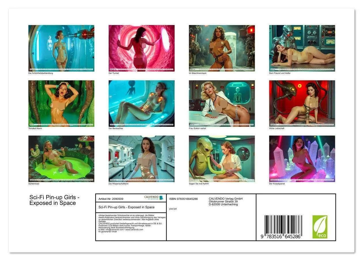 Bild: 9783516645286 | Sci-Fi Pin-up Girls - Exposed in Space (Wandkalender 2026 DIN A4...