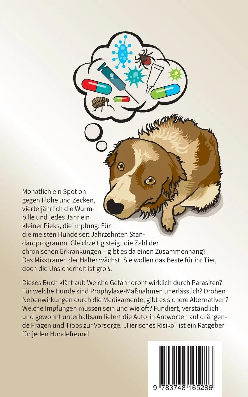 Rückseite: 9783748165286 | Tierisches Risiko | Parasiten und Prophylaxe beim Hund | Dragun | Buch
