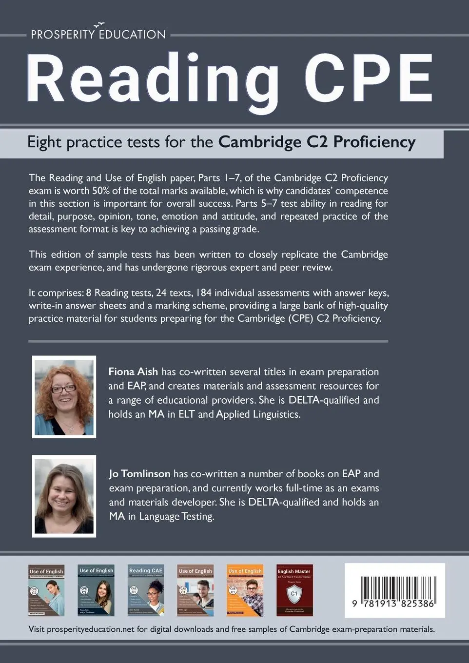 Rückseite: 9781913825386 | Reading CPE | Answers and markscheme included | Fiona Aish (u. a.)