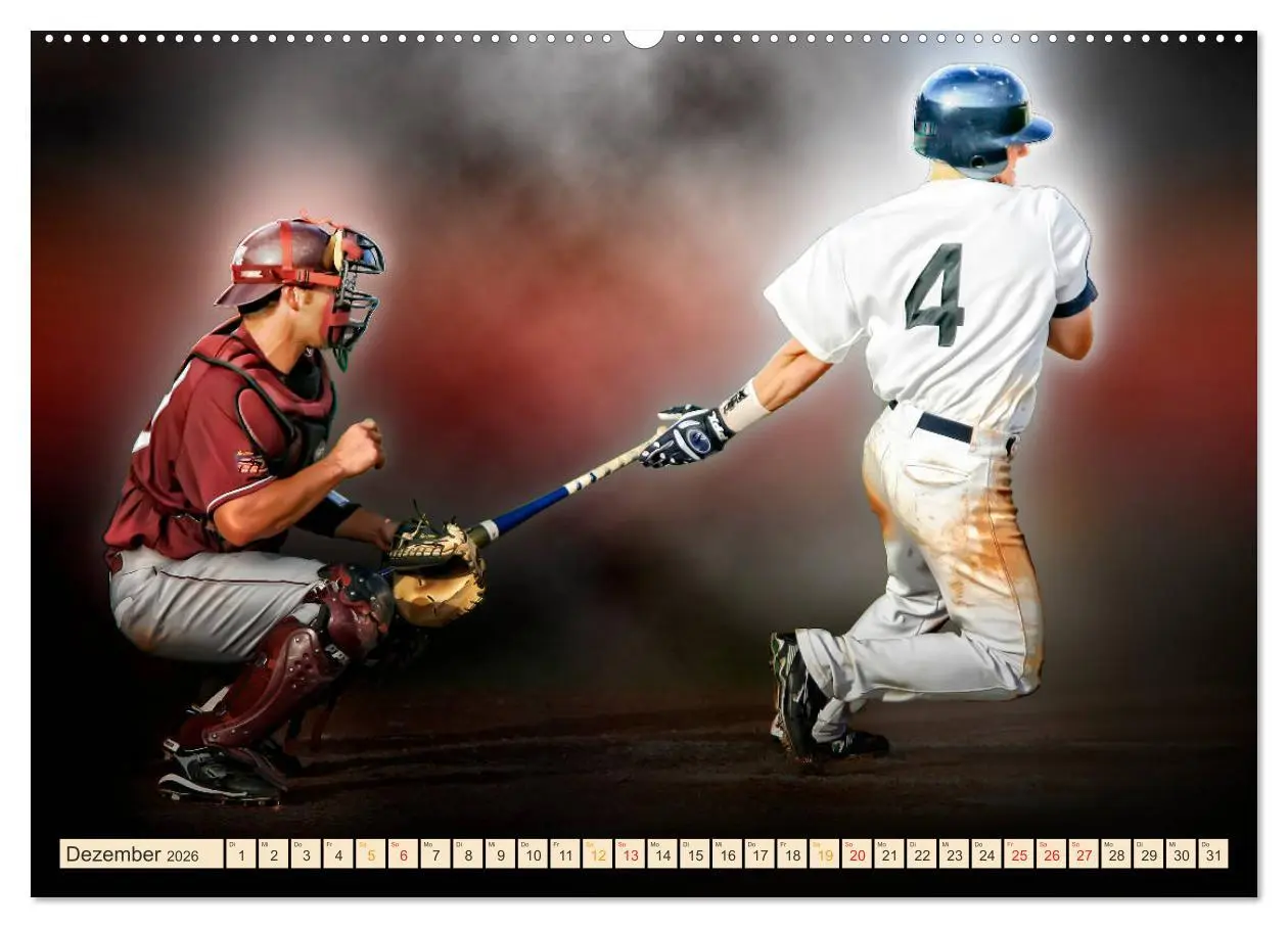Bild: 9783457855386 | Baseball - Fight (Wandkalender 2026 DIN A2 quer), CALVENDO...
