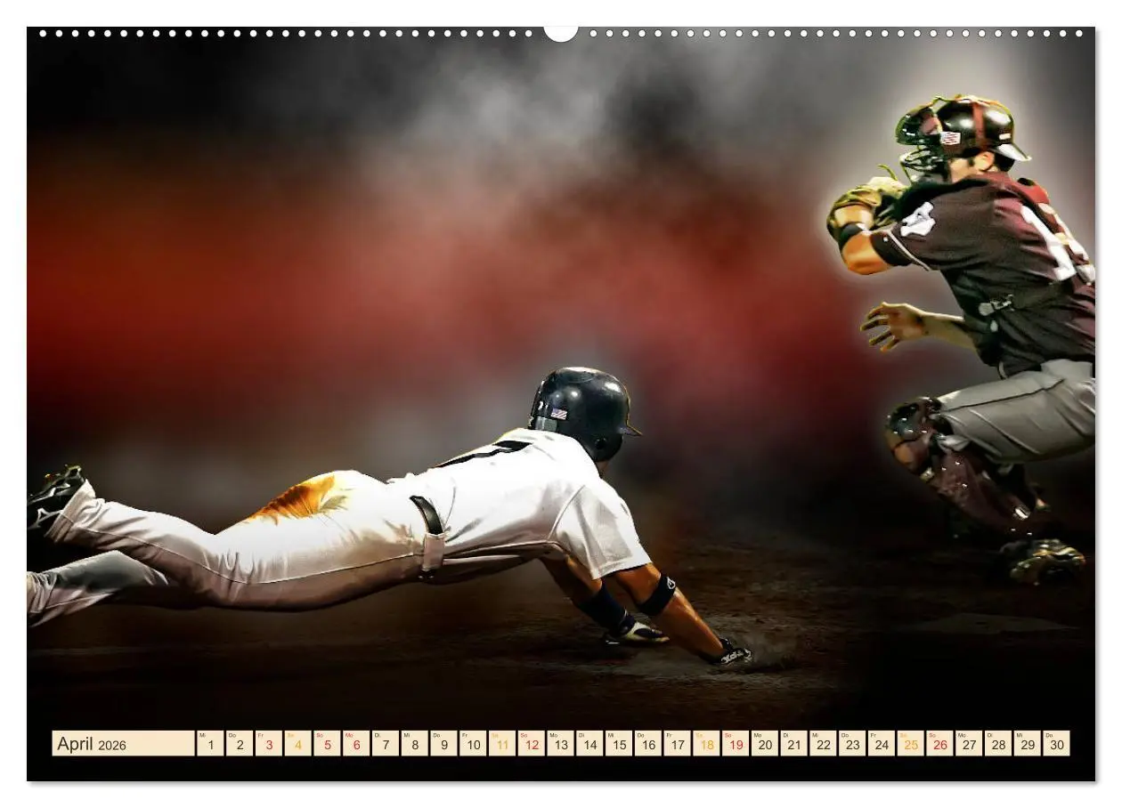 Bild: 9783457855386 | Baseball - Fight (Wandkalender 2026 DIN A2 quer), CALVENDO...
