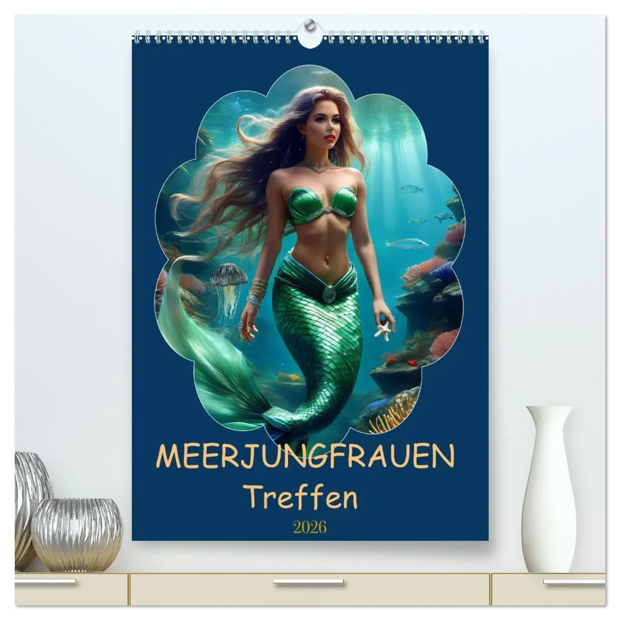 Cover: 9783516255386 | MEERJUNGFRAUEN Treffen (hochwertiger Premium Wandkalender 2026 DIN...