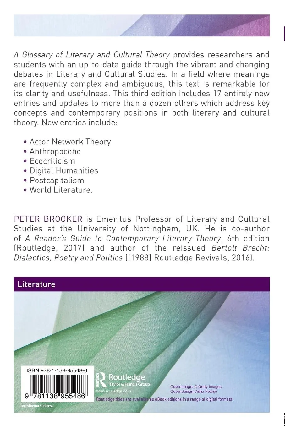 Rückseite: 9781138955486 | A Glossary of Literary and Cultural Theory | Peter Brooker | Buch