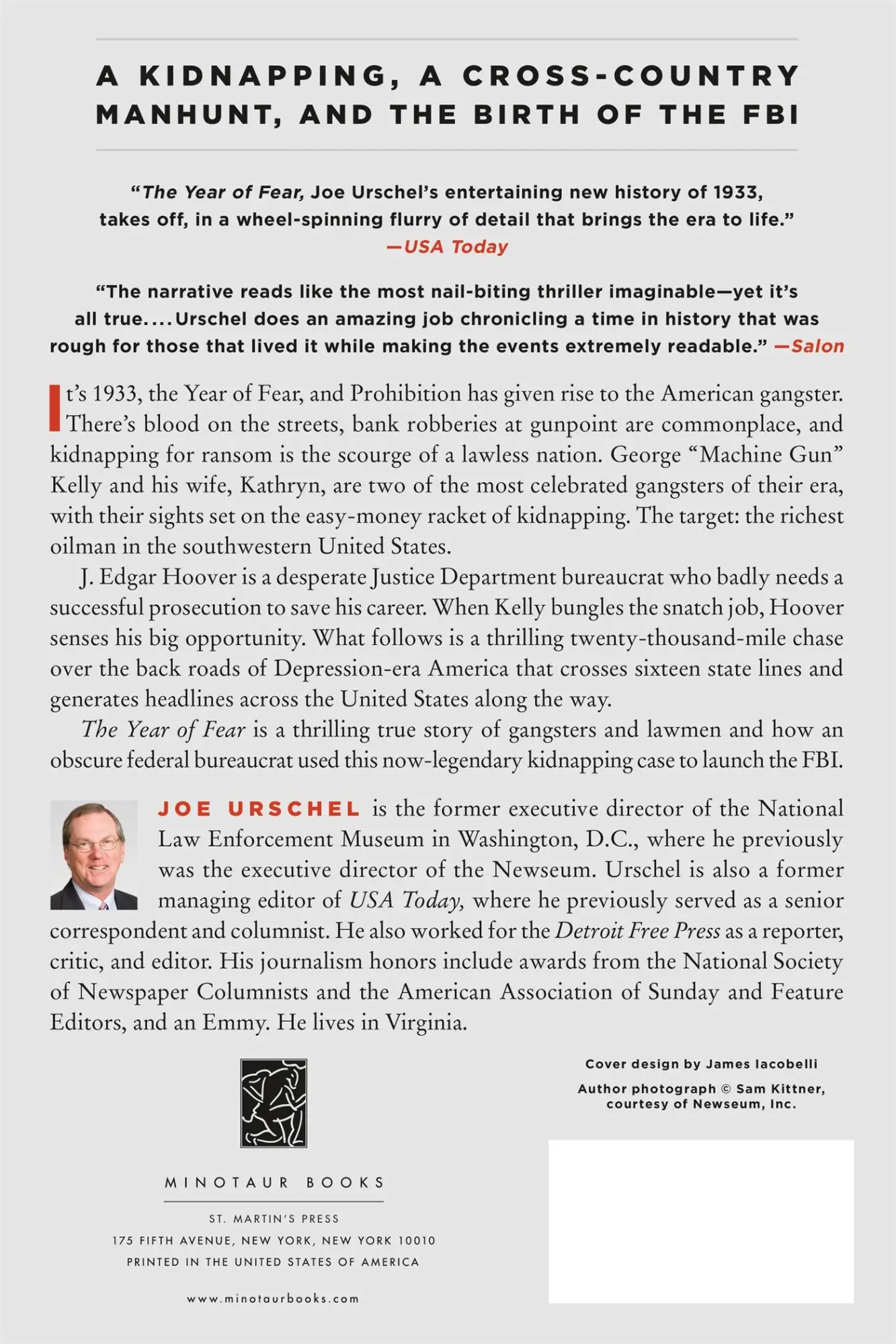 Rückseite: 9781250105486 | Year of Fear | Joe Urschel | Taschenbuch | Englisch | 2016