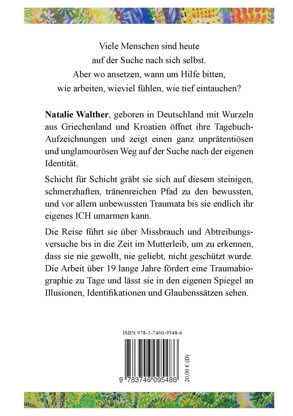 Rückseite: 9783746095486 | Nicht Ohne Mein Ich | Von Trauma und Heilung | Natalie Walther | Buch