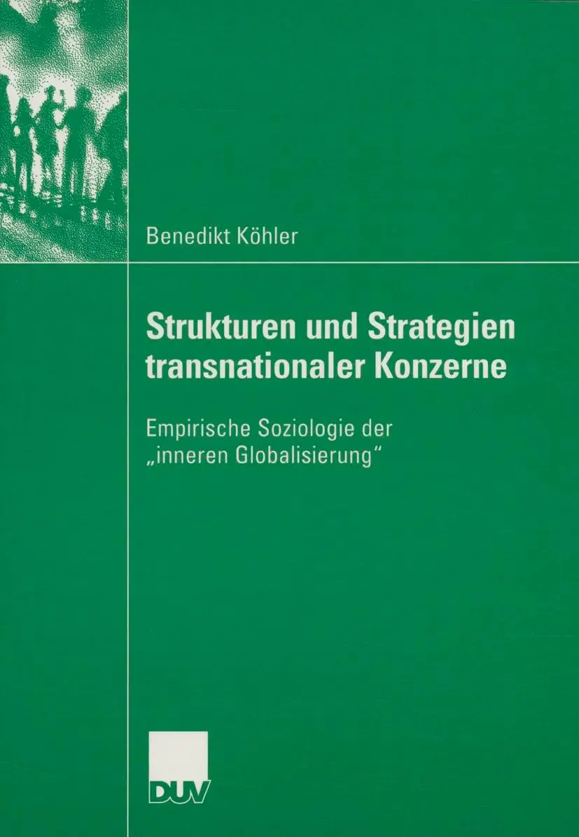 Cover: 9783824445486 | Strukturen und Strategien transnationaler Konzerne | Benedikt Köhler