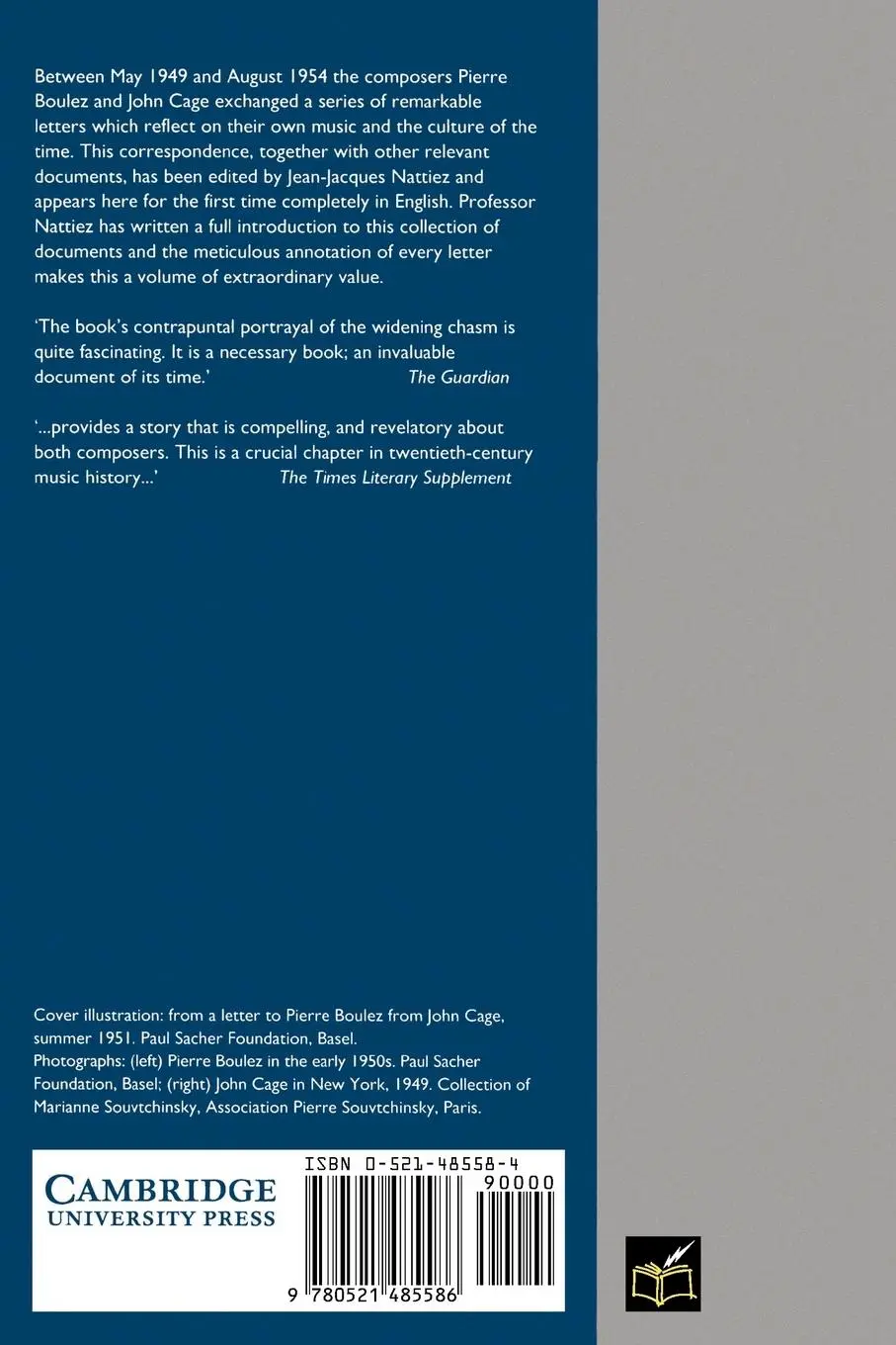 Rückseite: 9780521485586 | The Boulez-Cage Correspondence | Robert Samuels | Taschenbuch | 1995