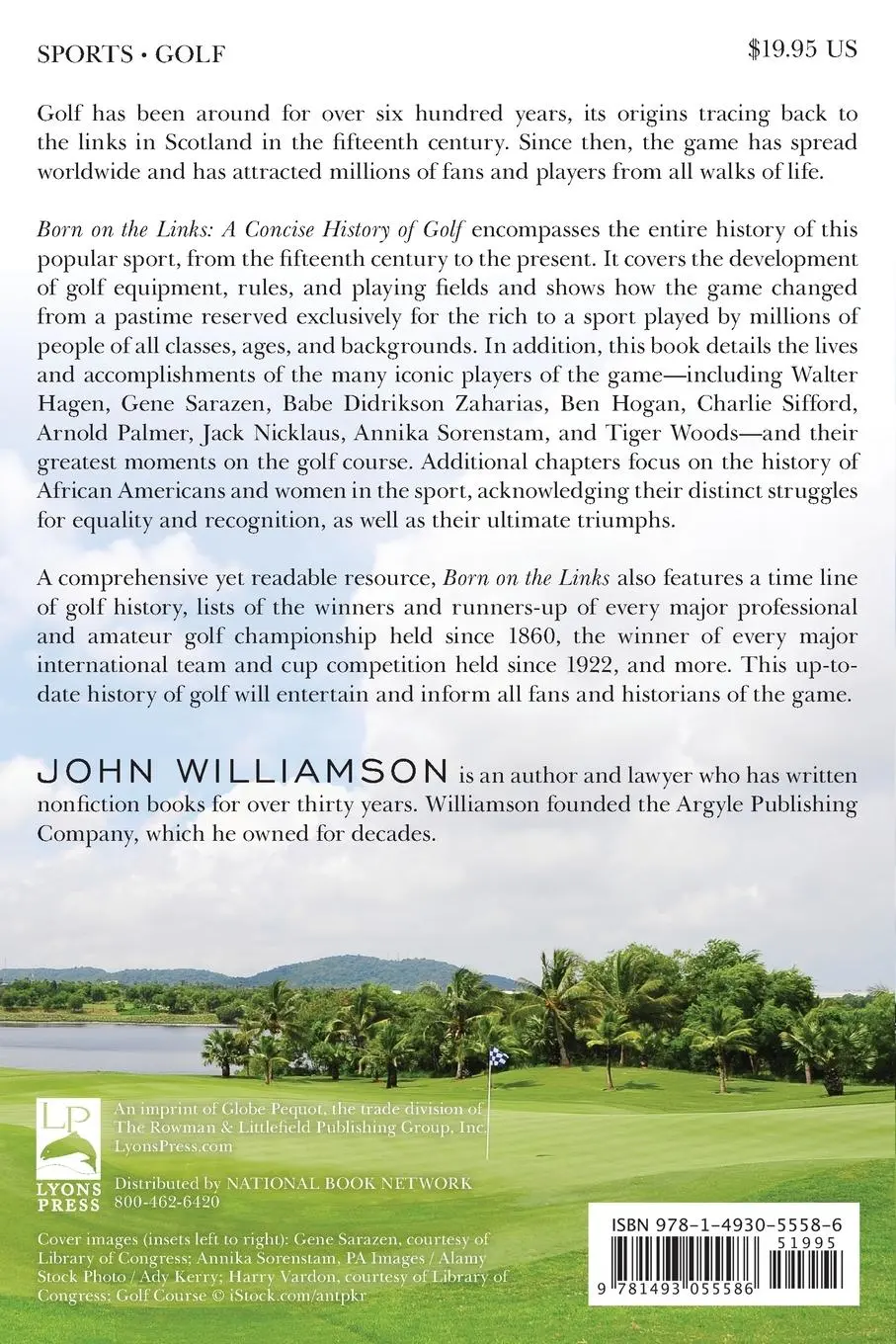 Rückseite: 9781493055586 | Born on the Links | A Concise History of Golf | John Williamson | Buch
