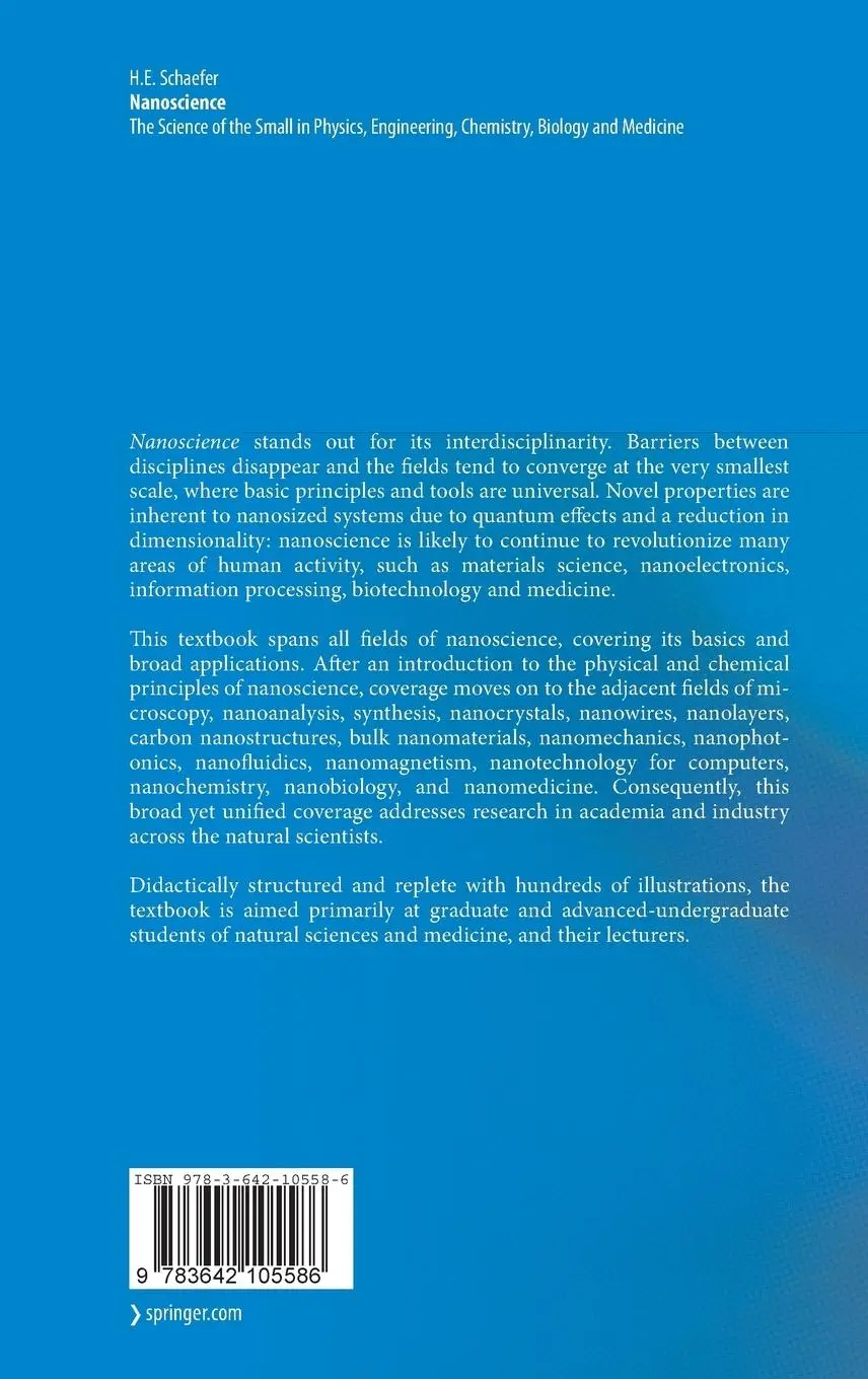 Rückseite: 9783642105586 | Nanoscience | Hans-Eckhardt Schaefer | Buch | xxiii | Englisch | 2010