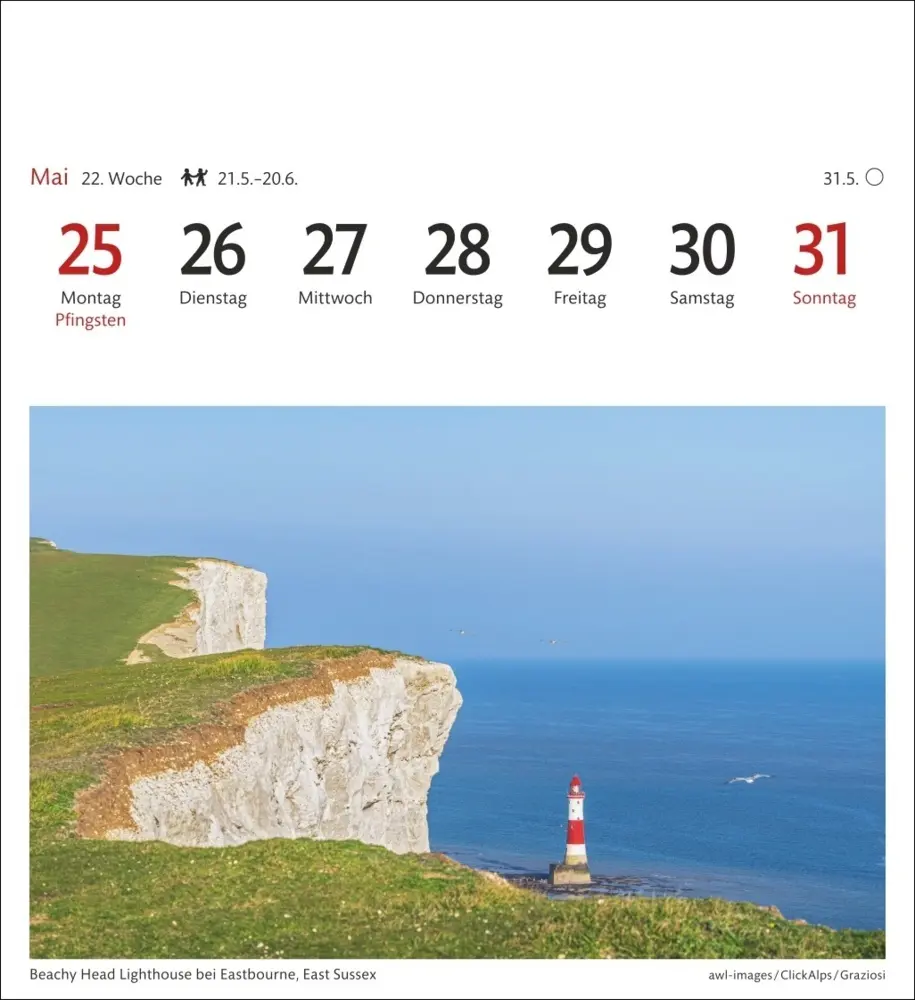 Bild: 9783840035586 | England Sehnsuchtskalender 2026 - Wochenkalender mit 53 Postkarten