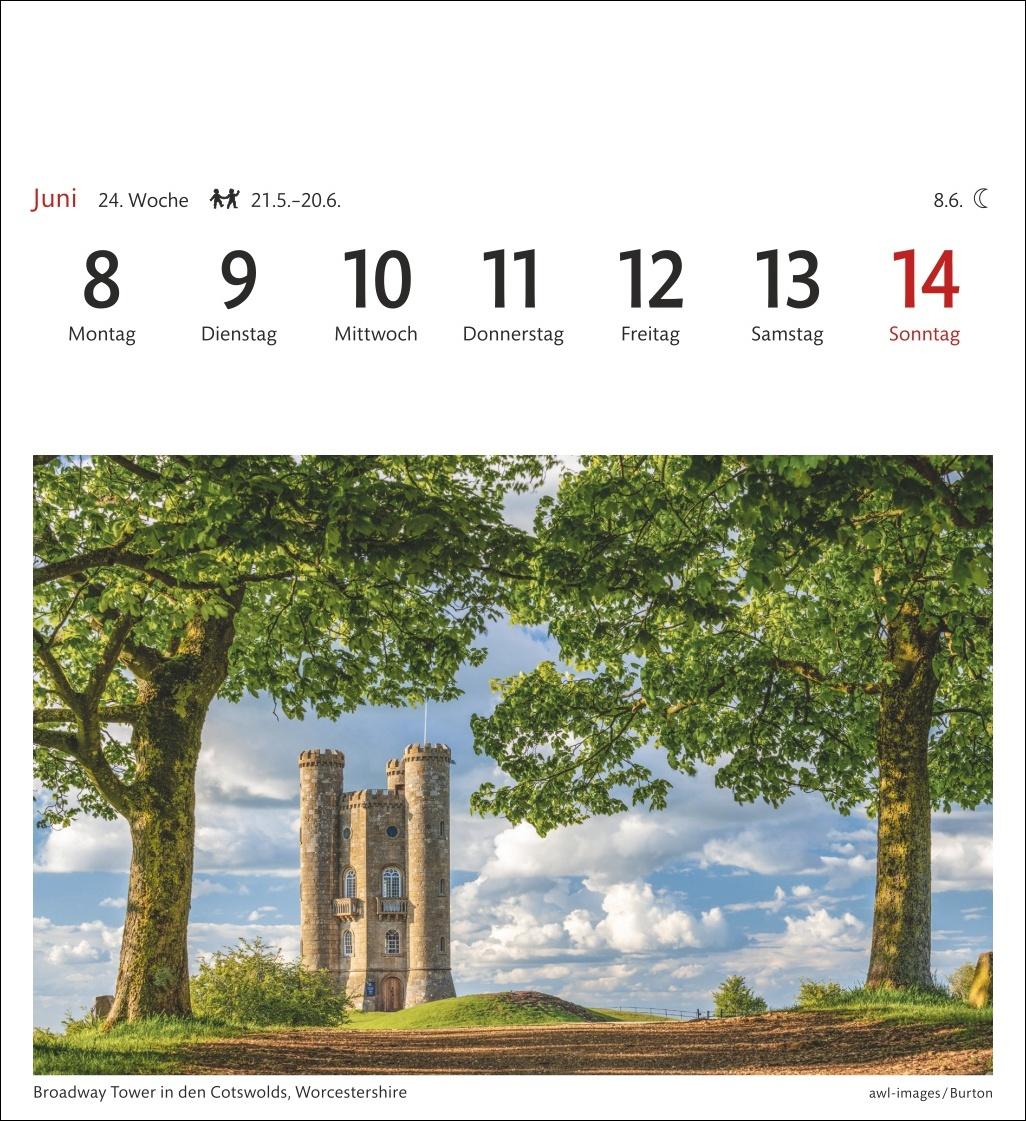 Bild: 9783840035586 | England Sehnsuchtskalender 2026 - Wochenkalender mit 53 Postkarten