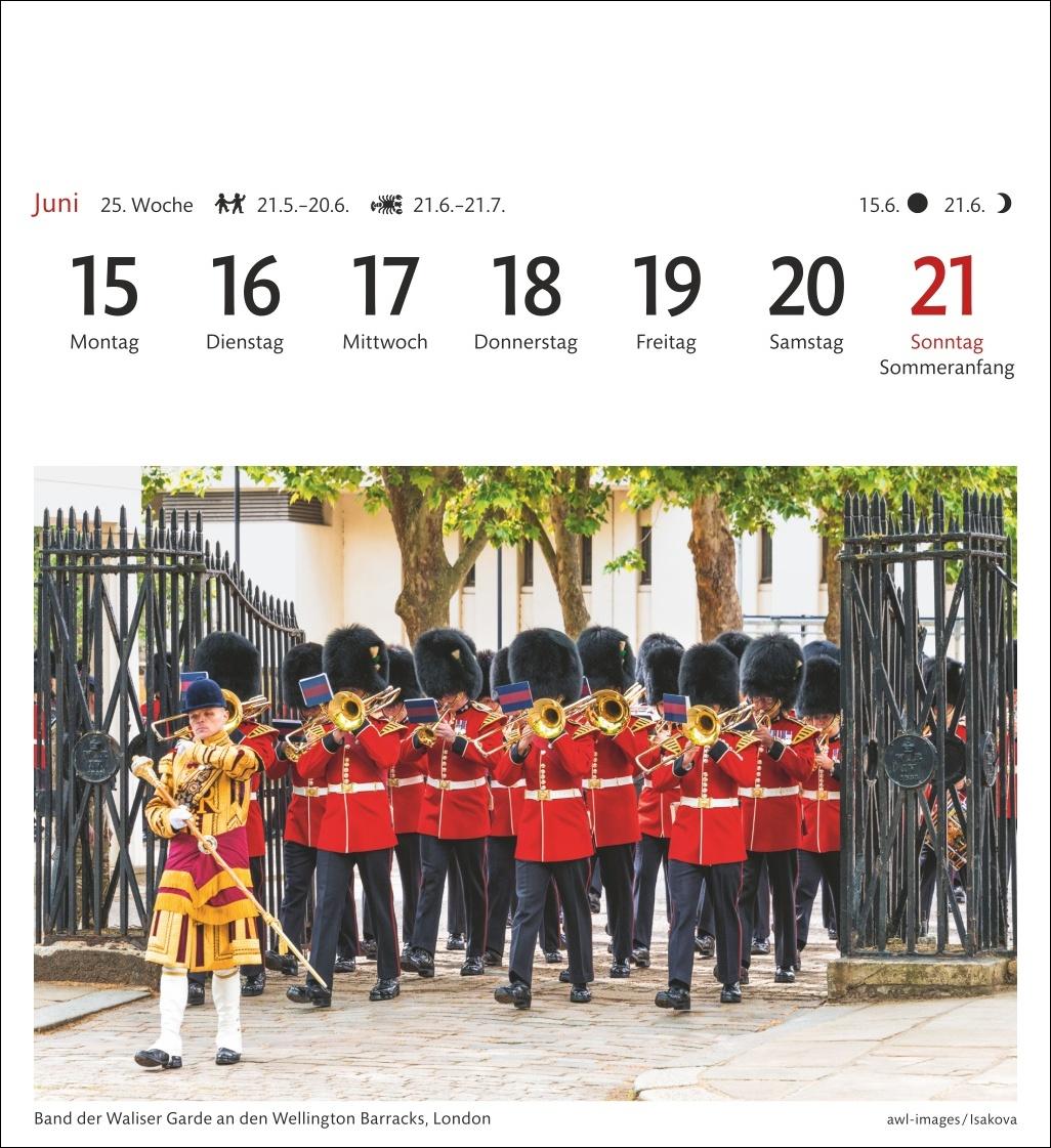 Bild: 9783840035586 | England Sehnsuchtskalender 2026 - Wochenkalender mit 53 Postkarten