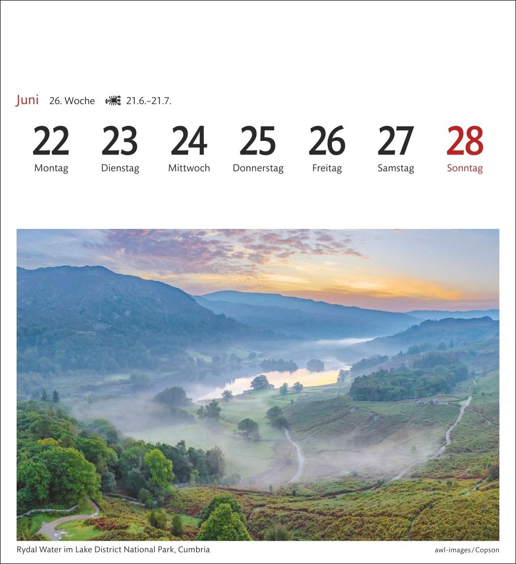 Bild: 9783840035586 | England Sehnsuchtskalender 2026 - Wochenkalender mit 53 Postkarten