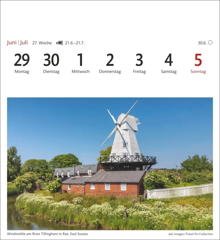 Bild: 9783840035586 | England Sehnsuchtskalender 2026 - Wochenkalender mit 53 Postkarten