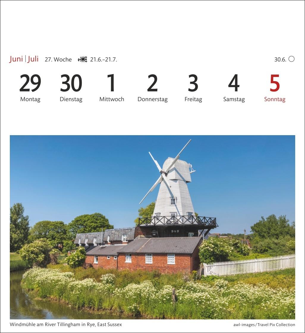 Bild: 9783840035586 | England Sehnsuchtskalender 2026 - Wochenkalender mit 53 Postkarten