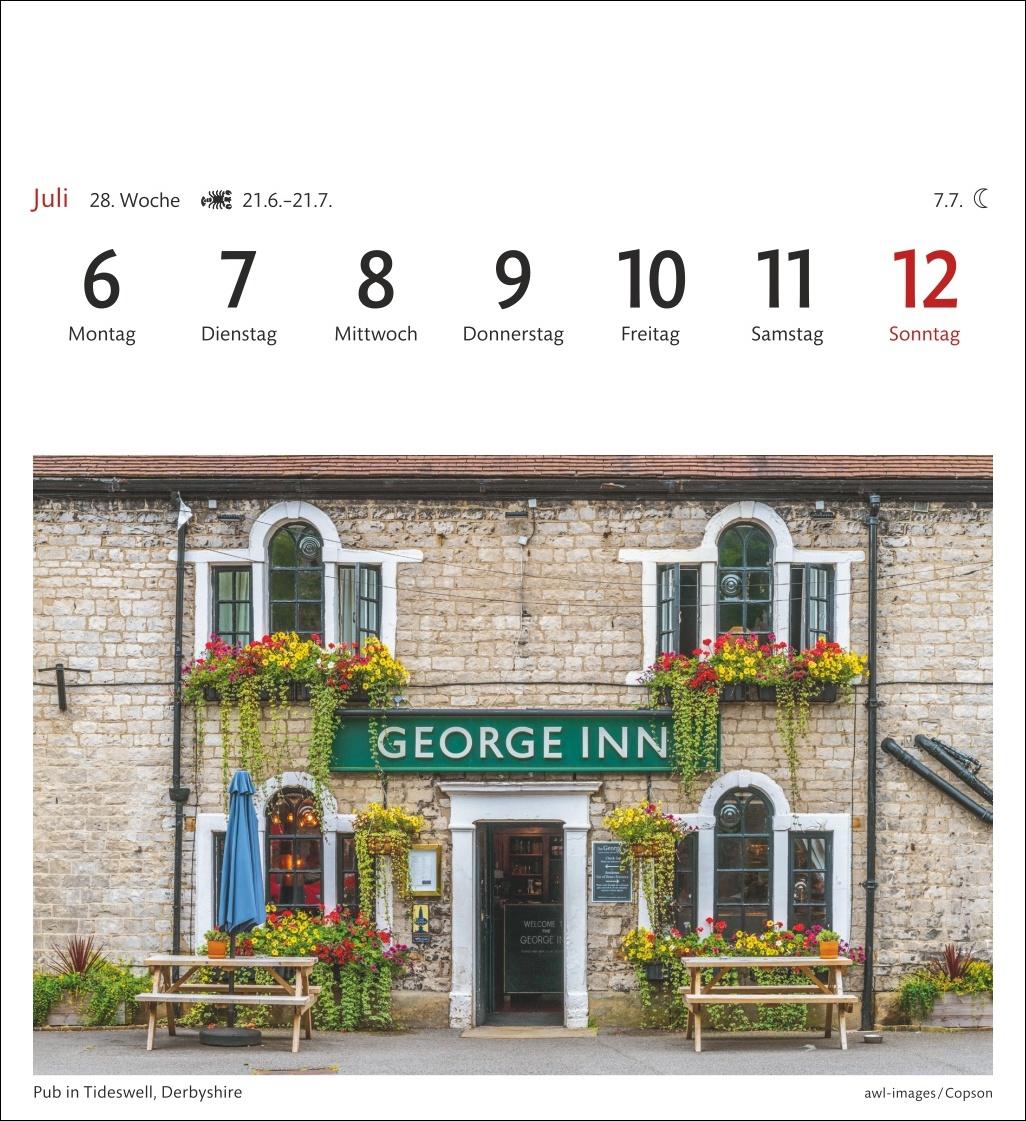 Bild: 9783840035586 | England Sehnsuchtskalender 2026 - Wochenkalender mit 53 Postkarten