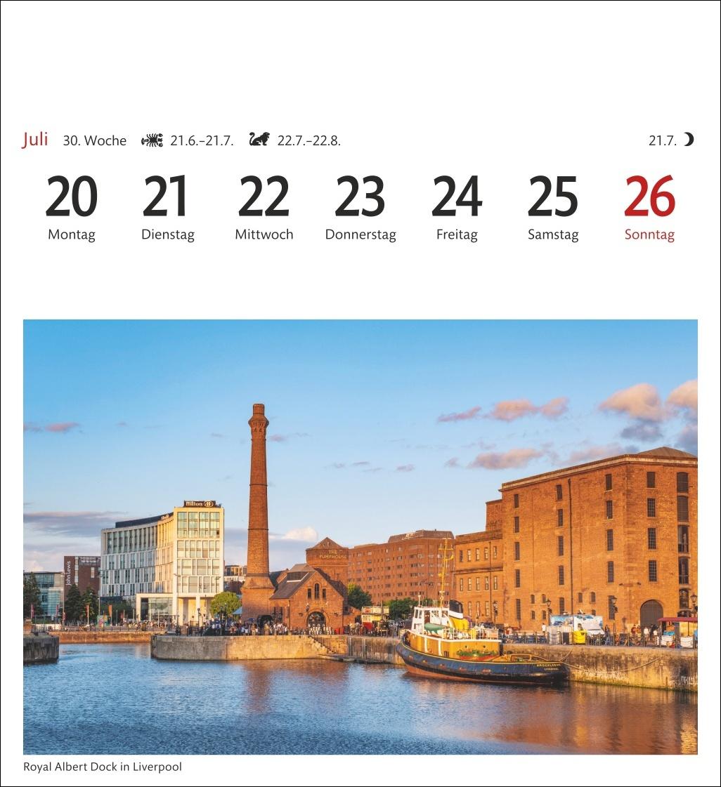 Bild: 9783840035586 | England Sehnsuchtskalender 2026 - Wochenkalender mit 53 Postkarten