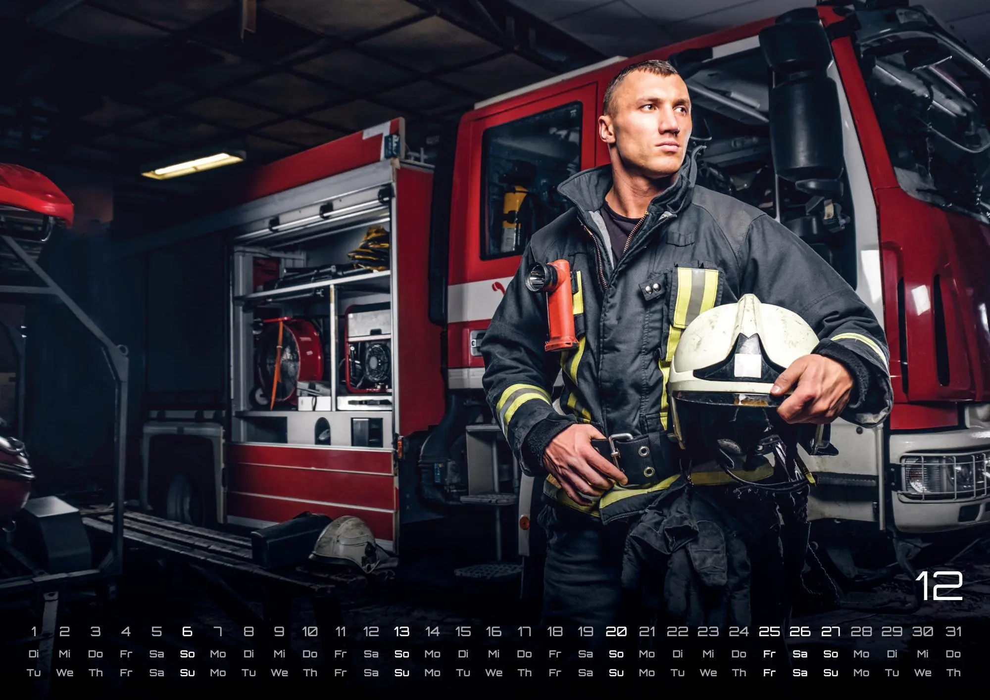 Bild: 9783986735586 | FIREFIGHTER - Retter in der Not - Feuerwehr - 2026 - Kalender DIN A2