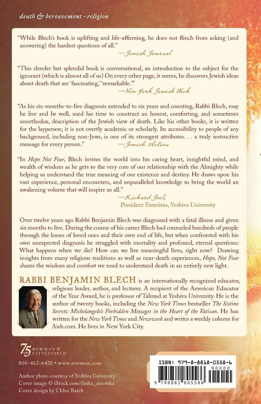 Rückseite: 9798881805586 | Hope, Not Fear | A Guide to Changing the Way We View Death | Blech