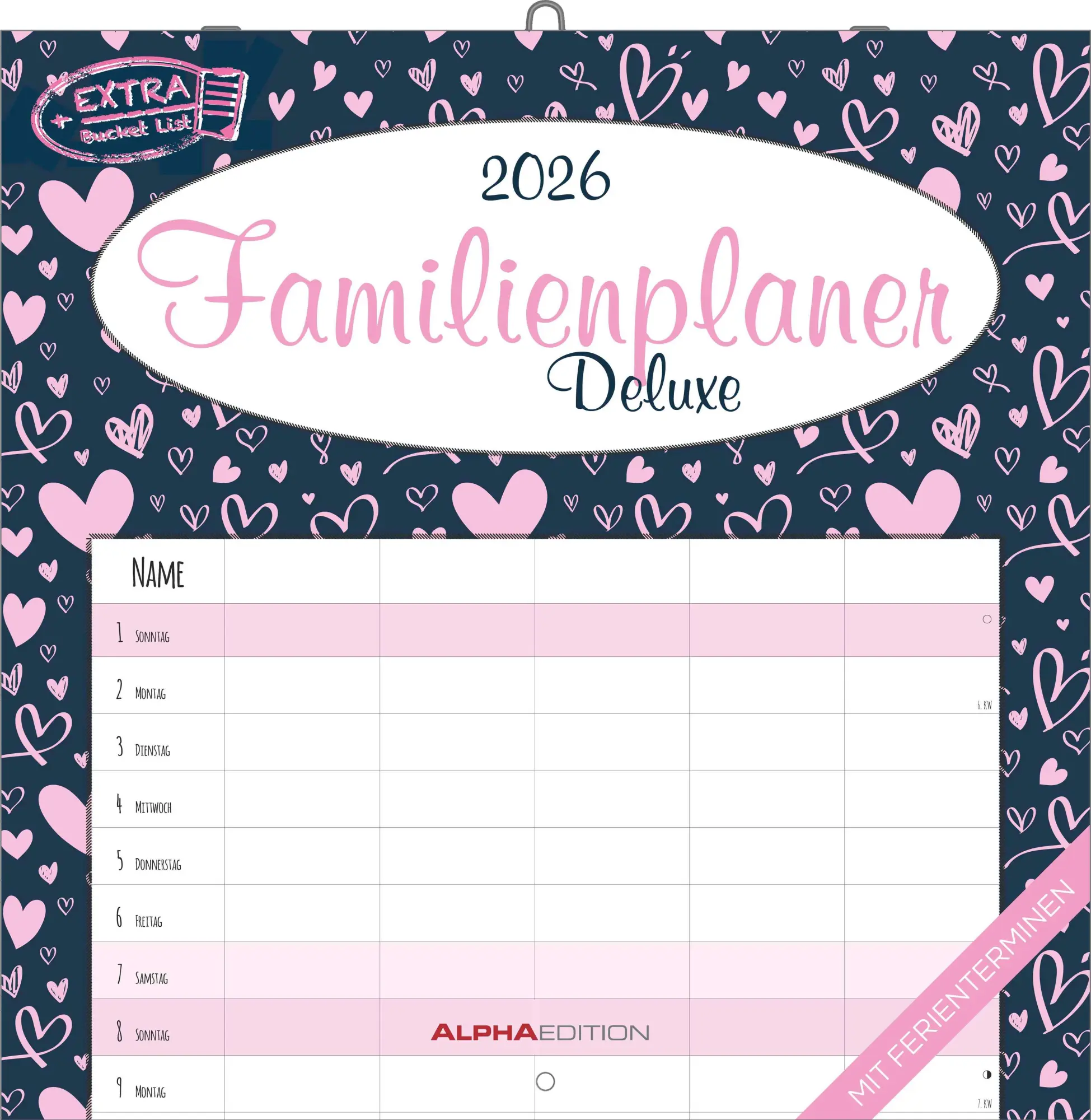 Cover: 4069095005686 | Familienplaner Deluxe 2026 - Broschürenkalender 30x30 cm (30x60...