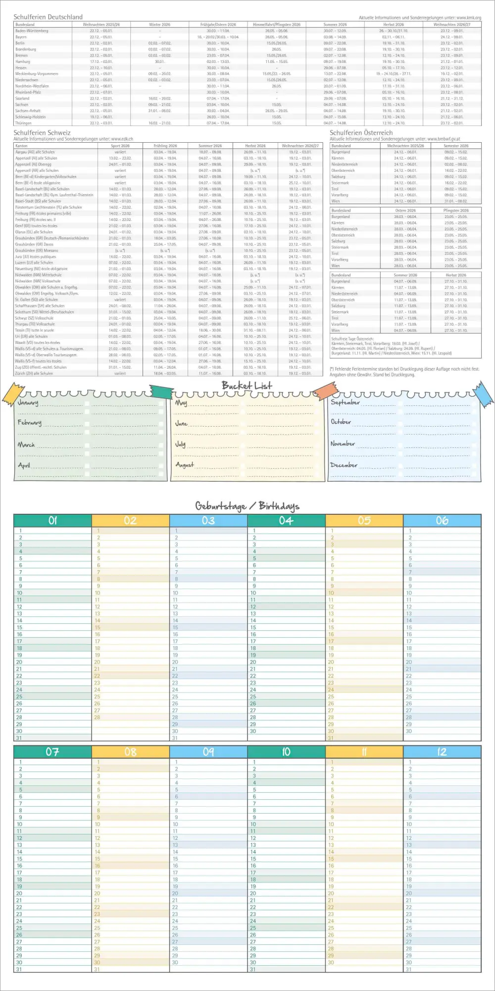 Bild: 4069095005686 | Familienplaner Deluxe 2026 - Broschürenkalender 30x30 cm (30x60...