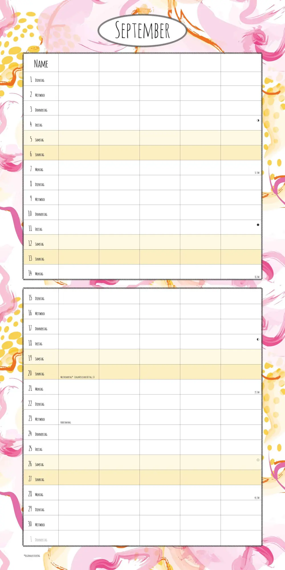 Bild: 4069095005686 | Familienplaner Deluxe 2026 - Broschürenkalender 30x30 cm (30x60...