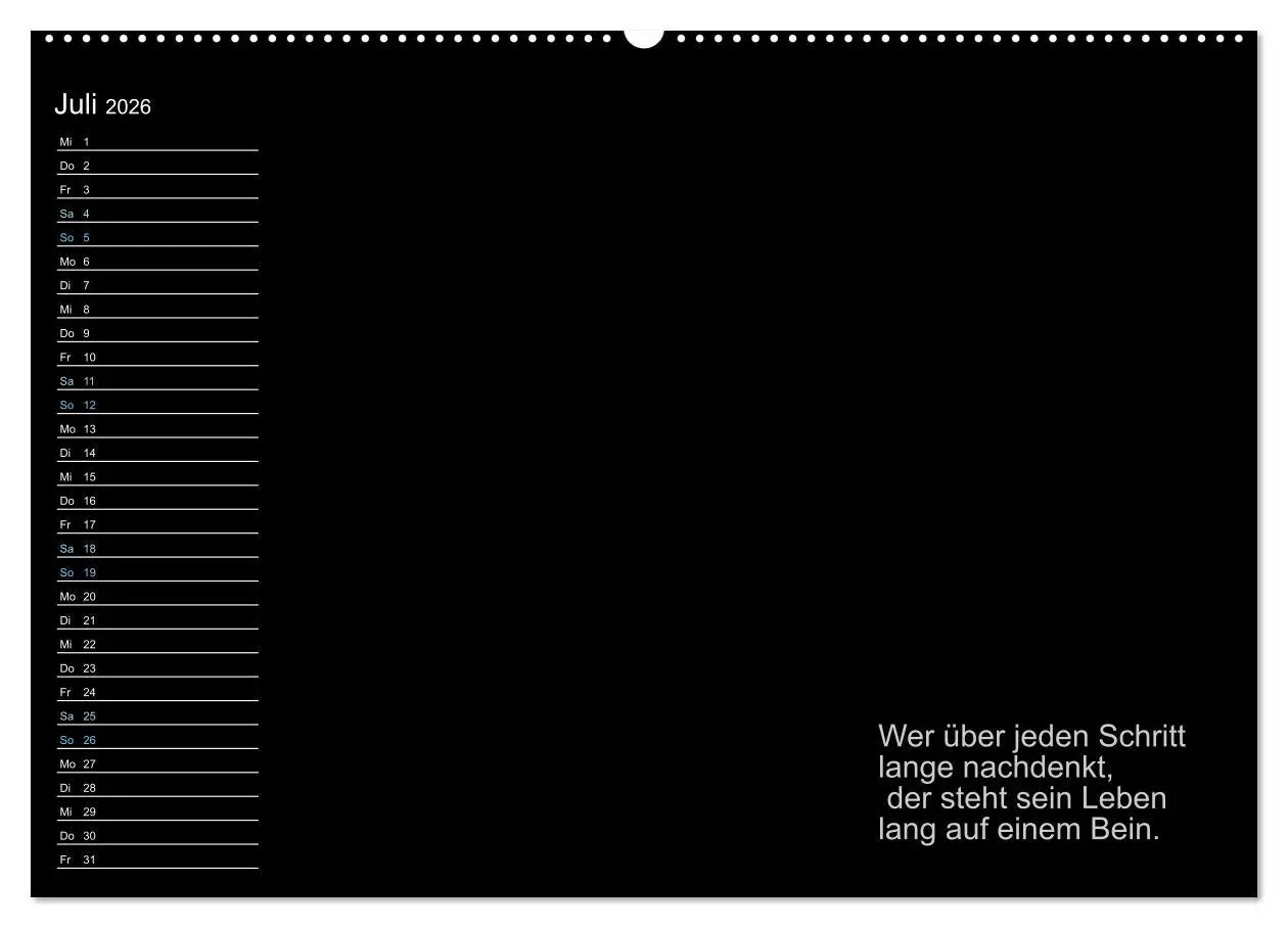 Bild: 9783457375686 | Mein Persönlicher Kalender (Wandkalender 2026 DIN A2 quer),...