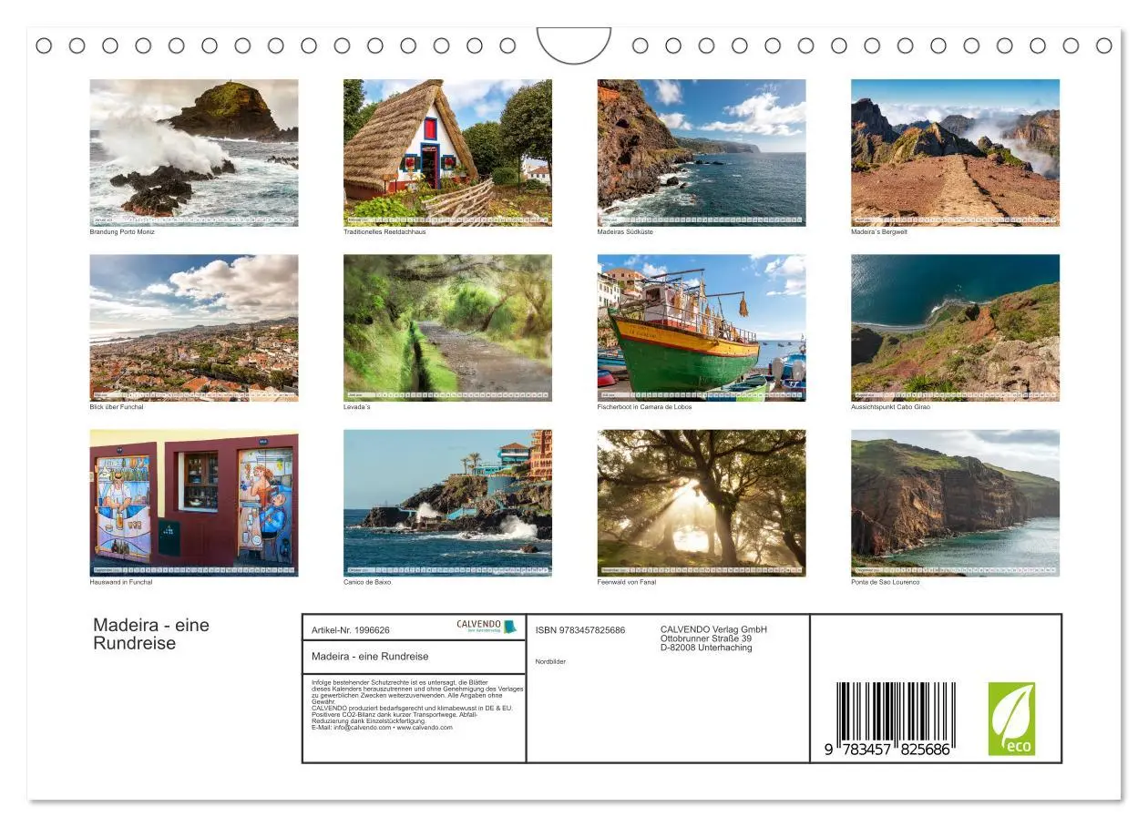 Bild: 9783457825686 | Madeira - eine Rundreise (Wandkalender 2026 DIN A4 quer), CALVENDO...
