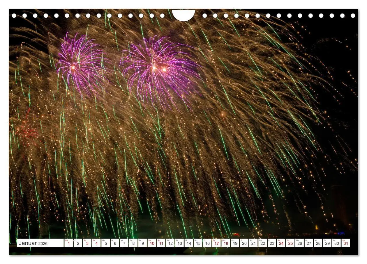 Bild: 9783457295786 | Feuerwerk - Kunstwerke am Himmel (Wandkalender 2026 DIN A4 quer),...