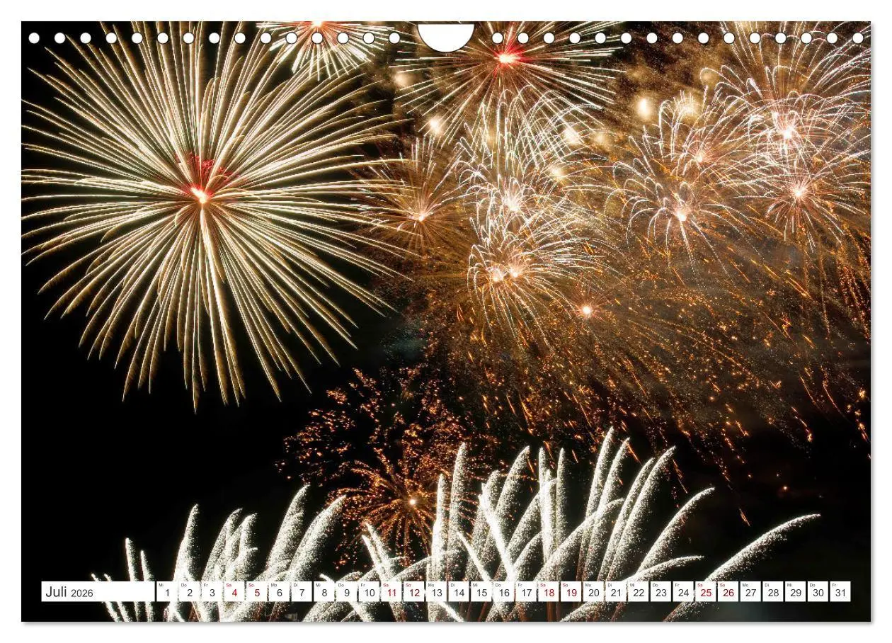 Bild: 9783457295786 | Feuerwerk - Kunstwerke am Himmel (Wandkalender 2026 DIN A4 quer),...