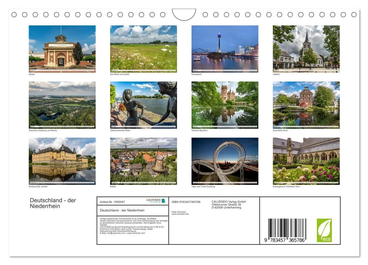 Bild: 9783457365786 | Deutschland - der Niederrhein (Wandkalender 2026 DIN A4 quer),...