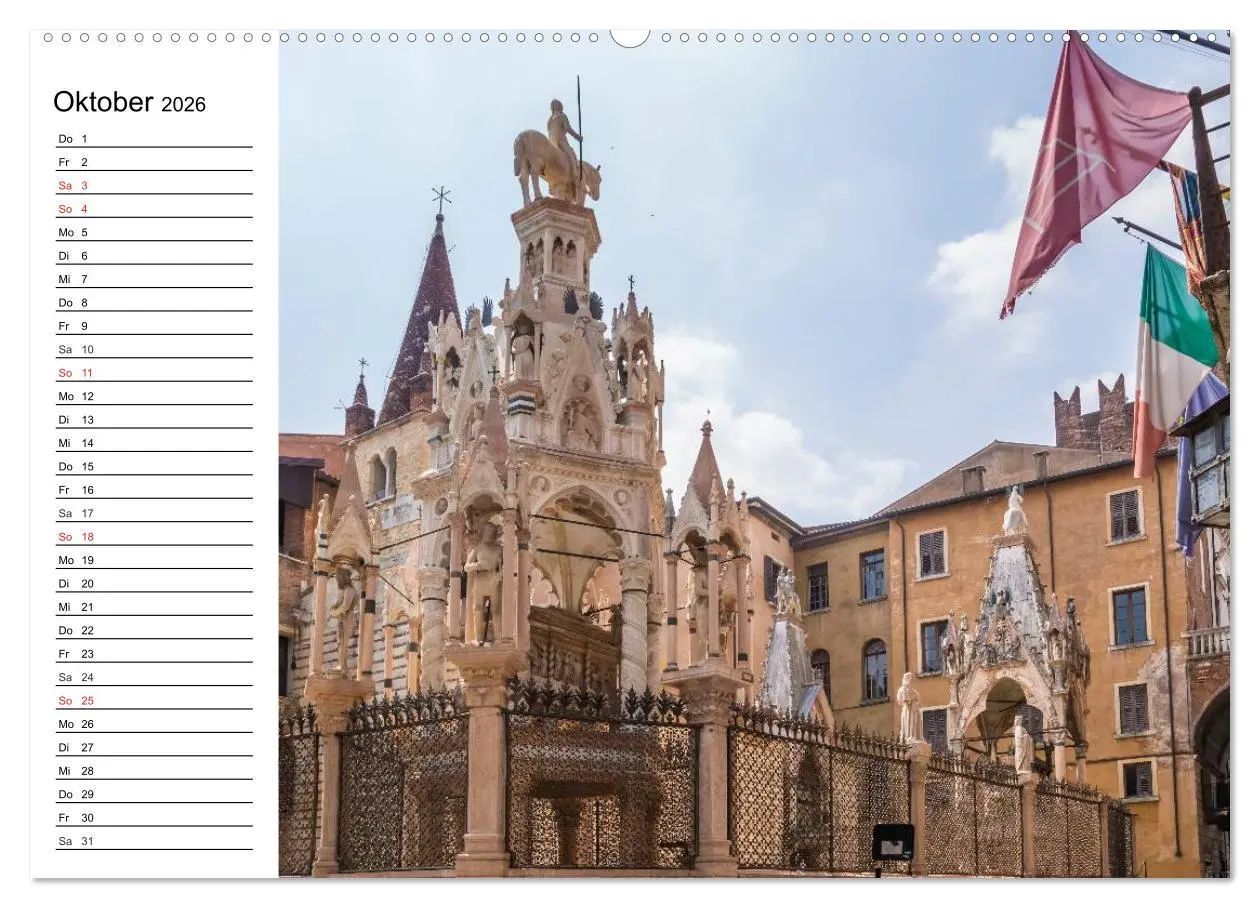 Bild: 9783457985786 | VERONA Historisches Stadtherz (Wandkalender 2026 DIN A2 quer),...