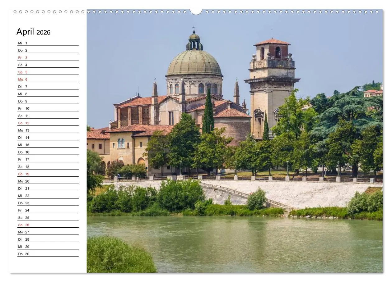 Bild: 9783457985786 | VERONA Historisches Stadtherz (Wandkalender 2026 DIN A2 quer),...