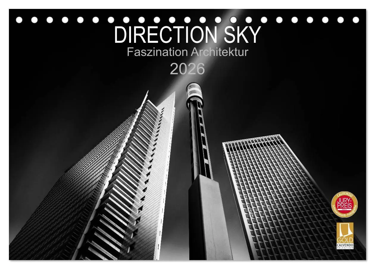 Cover: 9783516075786 | Direction Sky - Faszination Architektur 2026 (Tischkalender 2026...