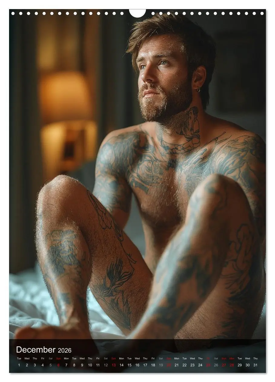 Bild: 9783516525786 | Inked Bodies - Sexy Tattooed Men (Wall Calendar 2026 DIN A3...