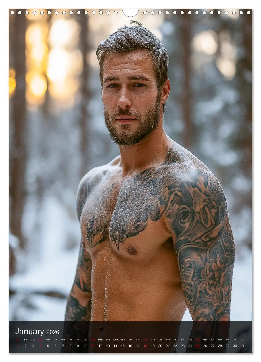 Bild: 9783516525786 | Inked Bodies - Sexy Tattooed Men (Wall Calendar 2026 DIN A3...