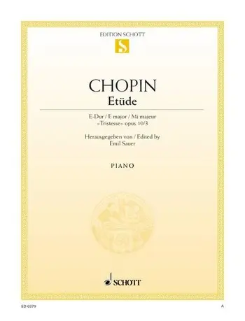 Cover: 9790001085786 | Etüde E-Dur | Frédéric Chopin | Deutsch | 1986 | Schott Music
