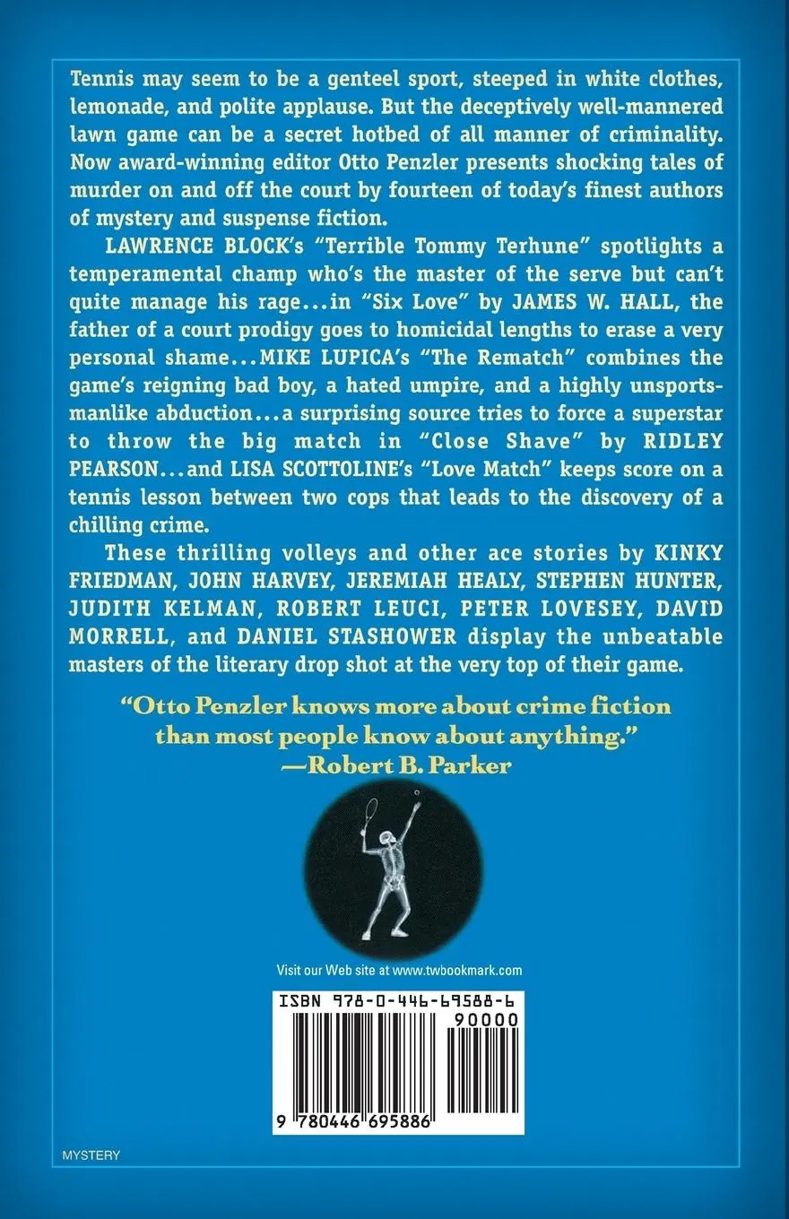 Rückseite: 9780446695886 | Murder Is My Racquet | Otto Penzler | Taschenbuch | Englisch | 2001