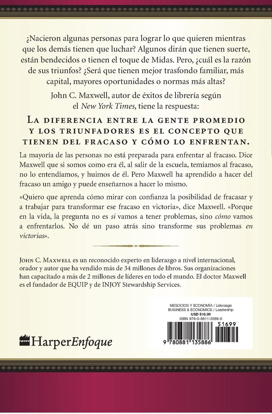 Rückseite: 9780881135886 | El lado positivo del fracaso | John C. Maxwell | Taschenbuch | 2000