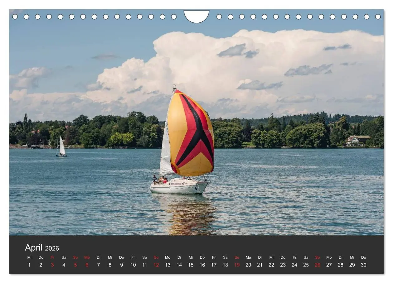 Bild: 9783457975886 | Segelboote auf dem Bodensee (Wandkalender 2026 DIN A4 quer),...