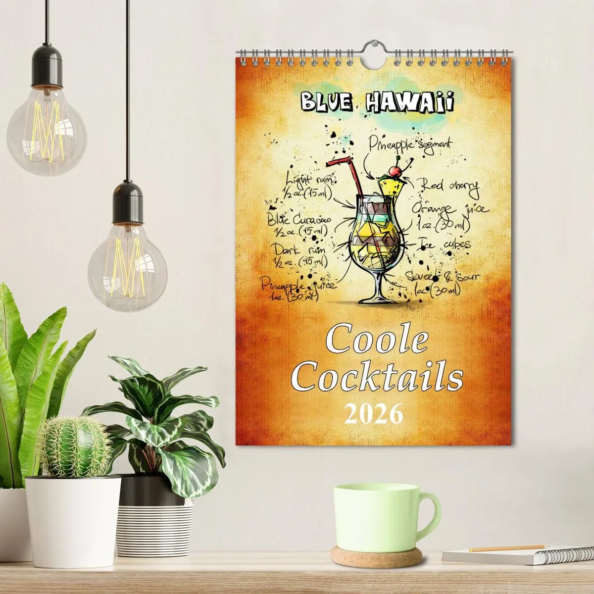 Bild: 9783516445886 | Coole Cocktails (Wandkalender 2026 DIN A4 hoch), CALVENDO...