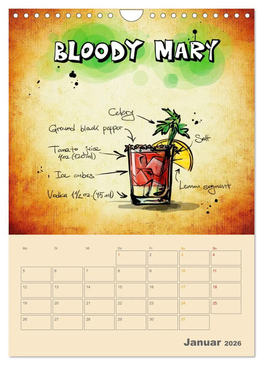 Bild: 9783516445886 | Coole Cocktails (Wandkalender 2026 DIN A4 hoch), CALVENDO...