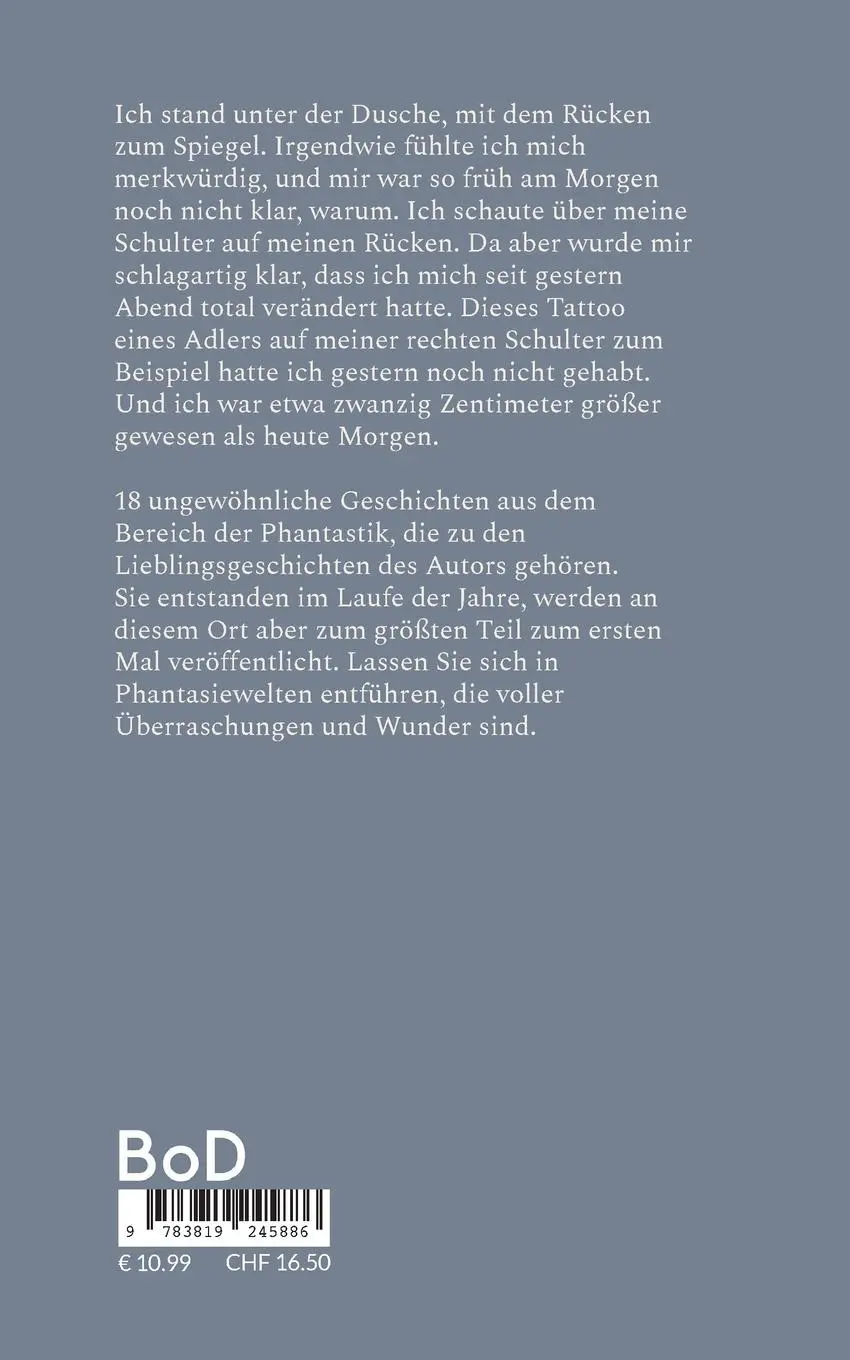 Rückseite: 9783819245886 | Die chinesische Mauer | 18 Geschichten aus der Phantastik | Hanno Berg