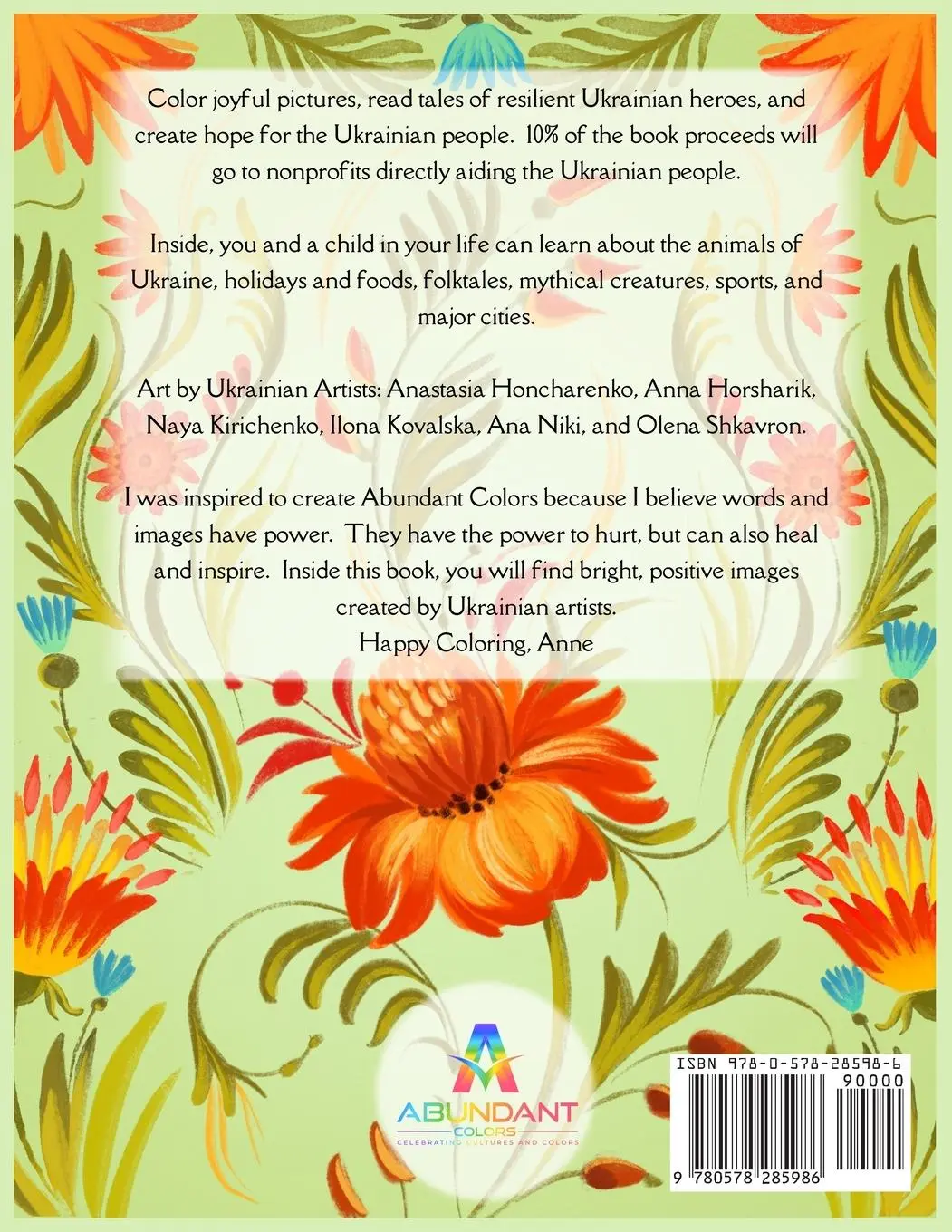 Rückseite: 9780578285986 | Peace for Ukraine Coloring Book | Anne M Lundquist | Taschenbuch